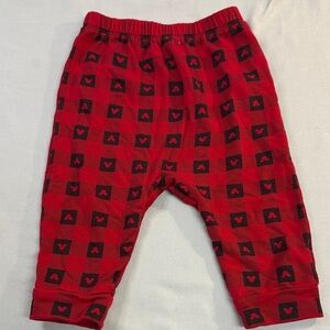 Disney X Joe Fresh - Mickey Mouse Red and Black Checkered Pajama Pants
